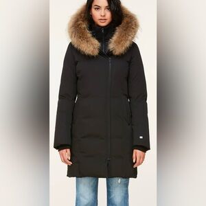 SOIA & KYO | SALMA Classic Down Parka with Natural Fur